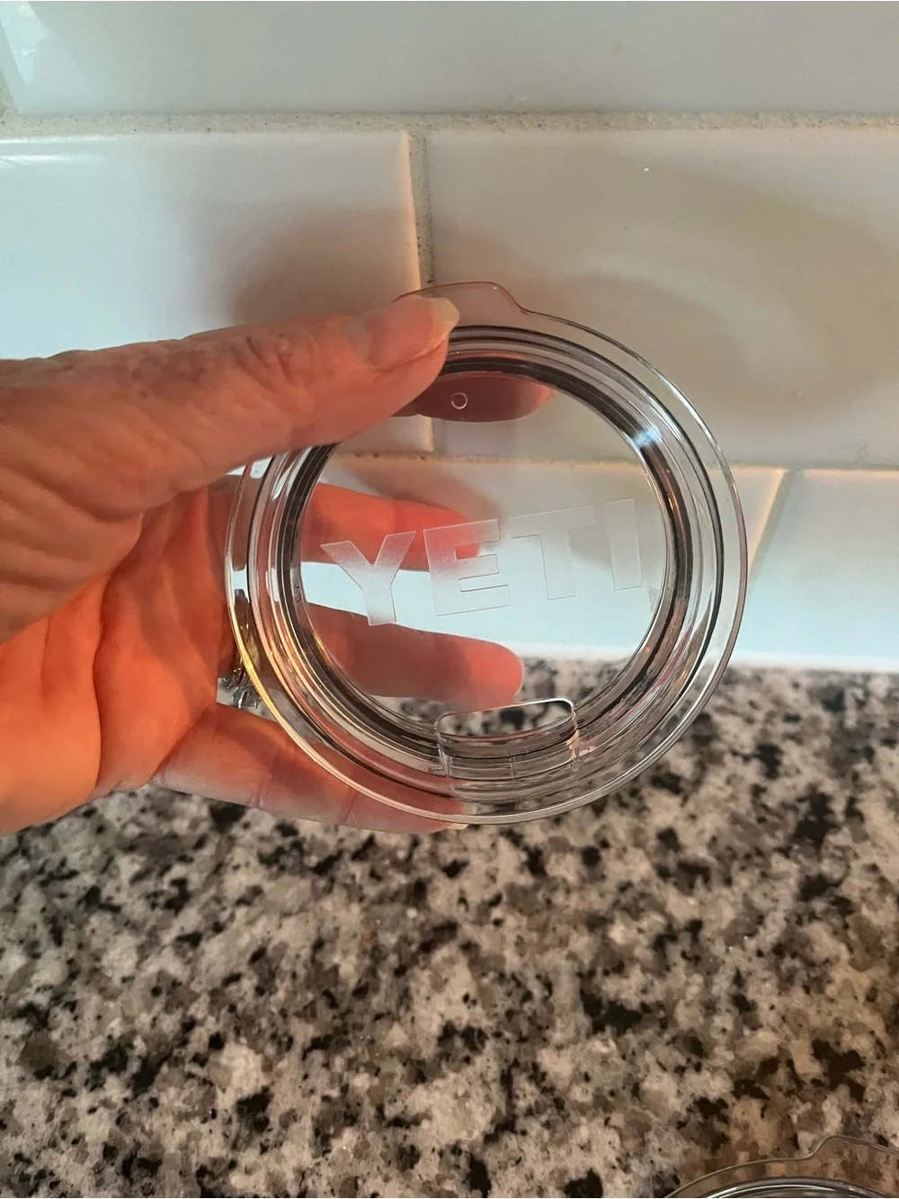 Set of 4 Clear and Smoke Travel Cup Lids 20 oz & 30 oz